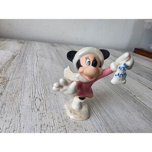 Lenox Mickey mouse 100th fab five porcelain figurine ornament Xmas Disney statue